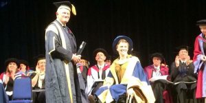Emma Wiggs receives honorary degree from University of Chichester